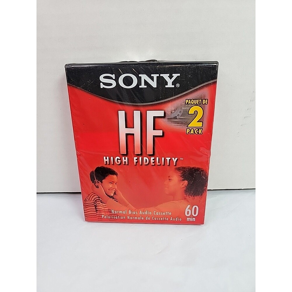 Sony HF High Fidelity 60 Minutes Audio Cassette Tapes Brand New Sealed Lot Of 2